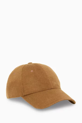 Logo Baseball Cap in Cashmere