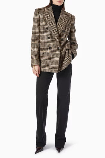 Prince of Wales Jacket in Silk-cashmere