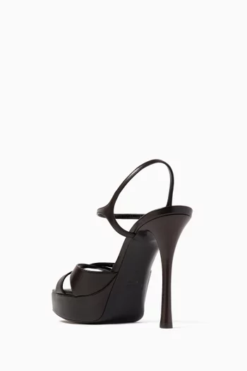 Debbie 110 Platform Sandals in Leather