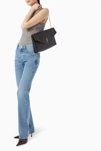 XXL Cassandre Envelope Pouch in Leather