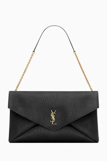 XXL Cassandre Envelope Pouch in Leather