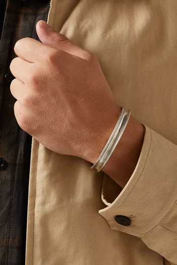 سوار مفتوح بتصميم مجوّف معدن