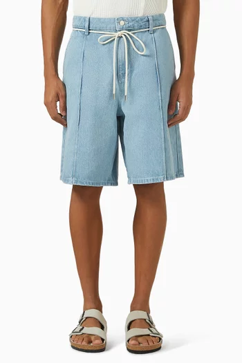 شورت بساقين واسعتين دينم