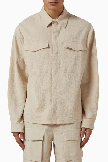 Textured Shirt in Cotton