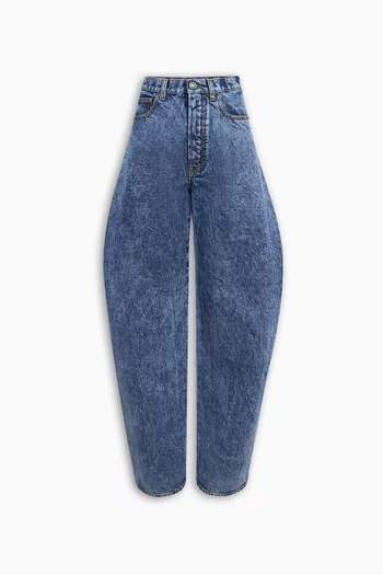 High-rise Round Jeans