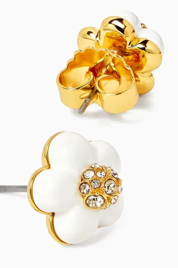 The Daisy Stud Earrings in Brass