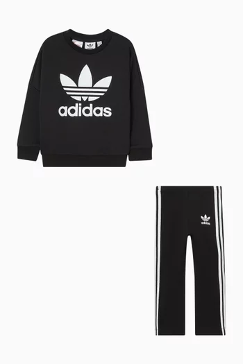 Loose Crew Flared Leggings Set