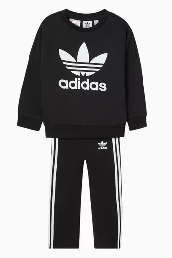 Loose Crew Flared Leggings Set