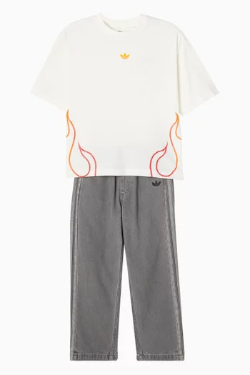 Flames T-shirt in Cotton