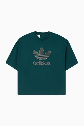 Logo Graphic Round Neck T-Shirt