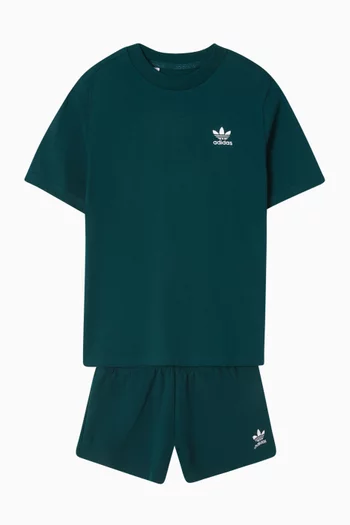 Logo Graphic T-Shirt and Shorts Set