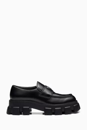 Monolith 55 Loafers in Brushed Leather