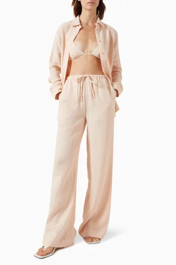 Brody Pants in Cotton Gauze