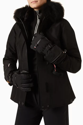 Padded Gloves in Stretch-nylon