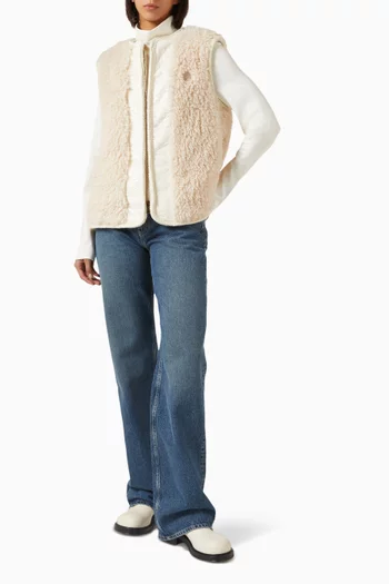 Tournel Vest in Teddy Fleece