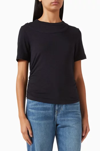 Damian Double-collar T-shirt in Jersey