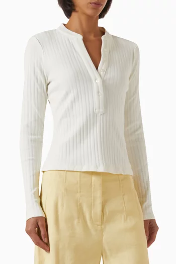 Jocelyn Henley Shirt in Cotton Blend