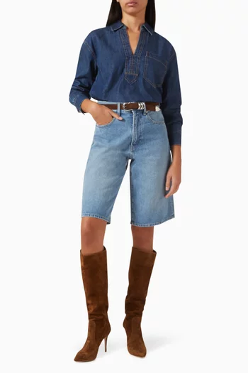 Khai Top in Denim