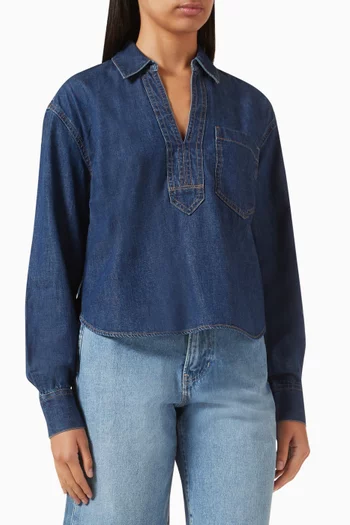 Khai Top in Denim