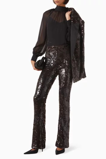Alyssa Sheer Blouse in Silk Chiffon