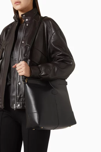 Small Di Folio Tote Bag in Leather