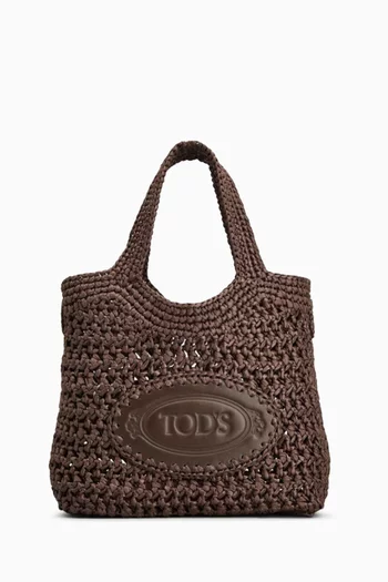 Mini Shopping Bag in Raffia