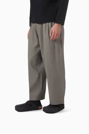 Boston Nova Clog Sandals in Felt & Nubuck Leather