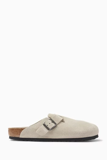 Boston Soft Footbed Sandals in Suede
