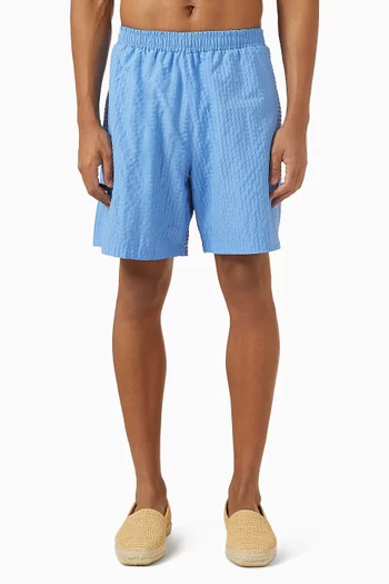 Swim Shorts in Seersucker