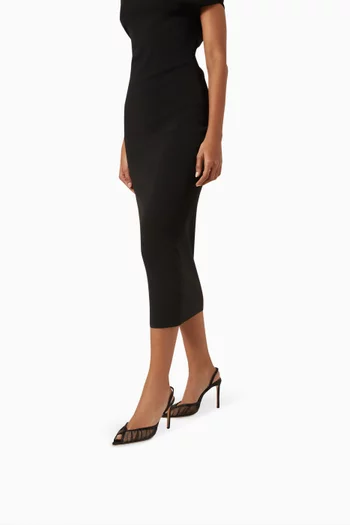 صندل شيلة بسير خلفي وكعب 100 مم تول وستان