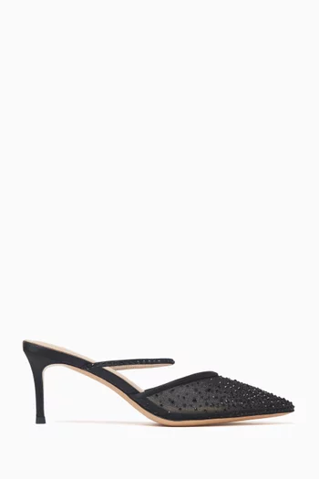 Sasha 70 Mules in Mesh