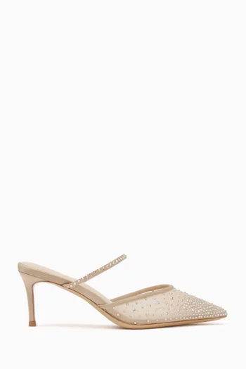 Sasha 70 Mules in Mesh