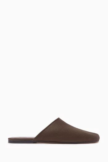 Slip-resistant Mules in Leather