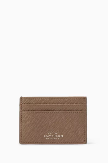 Flat Card Holder in Panama Leather