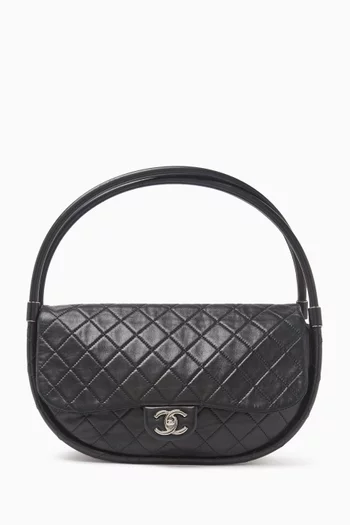 2010s Hula Hoop Shoulder Bag in Lambskin Leather