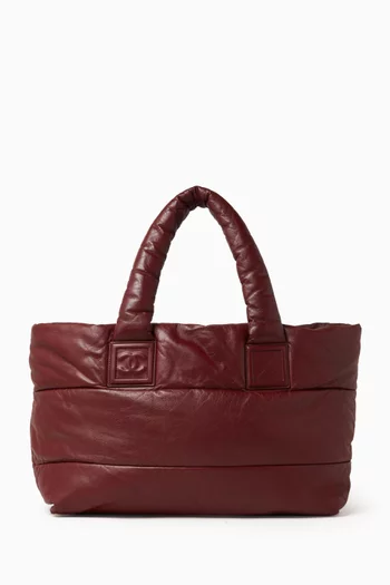 2000s Puffer Tote Bag in Lambskin Leather