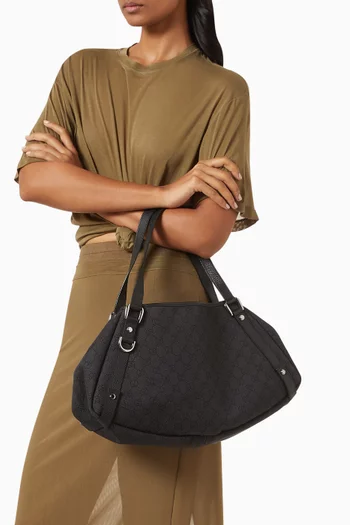 Shoulder Bag in GG Canvas & Leather