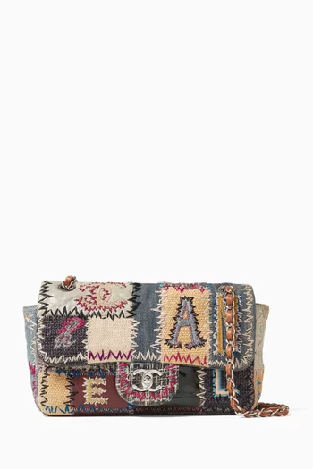 2010s Patchwork Medium Flap Shoulder Bag