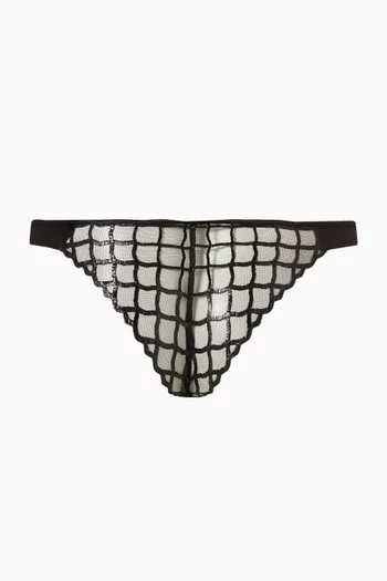 سروال تحتي كارتر بتصميم ثونغ وسلك