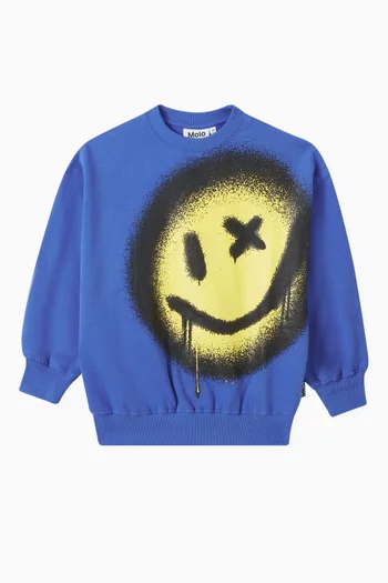 Mar Graffiti-print Sweatshirt in Organic Cotton