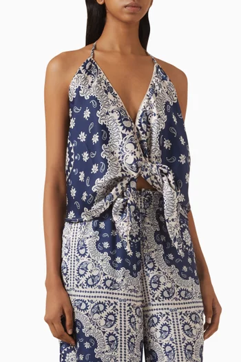 Harmony Printed Crop Top