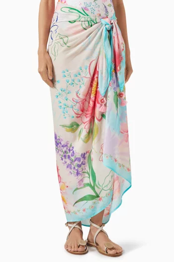 Marine Pareo Cover-up in Viscose