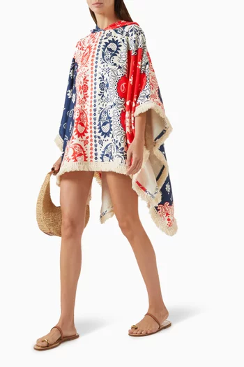 Delailah Fringe Towel Poncho