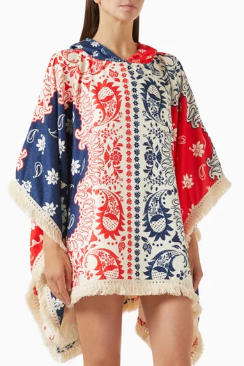 Delailah Fringe Towel Poncho