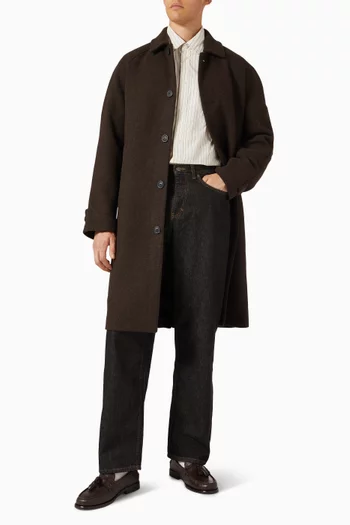 Kent Striped Shirt in Cotton-poplin