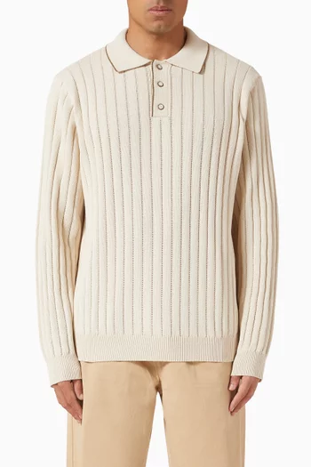 Bogart Rugby Polo in Cotton-knit