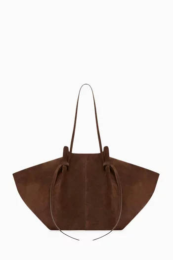 Large Mochi Tote Bag in Suede