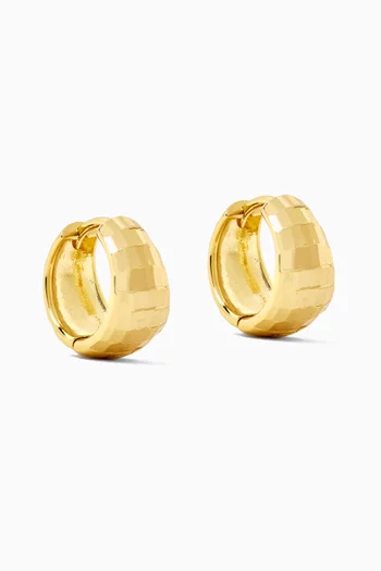 Walt Disco Hoop Earrings in 14kt Gold-plated Sterling Silver