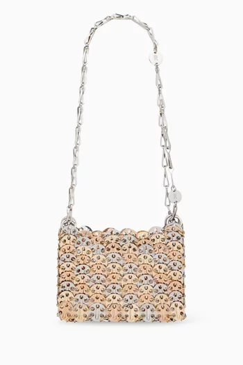 Mini Iconic 1969 Nano Bag in Two-tone Brass
