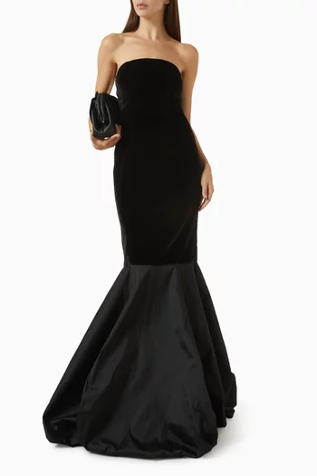 Vent Leger Gown in Velvet